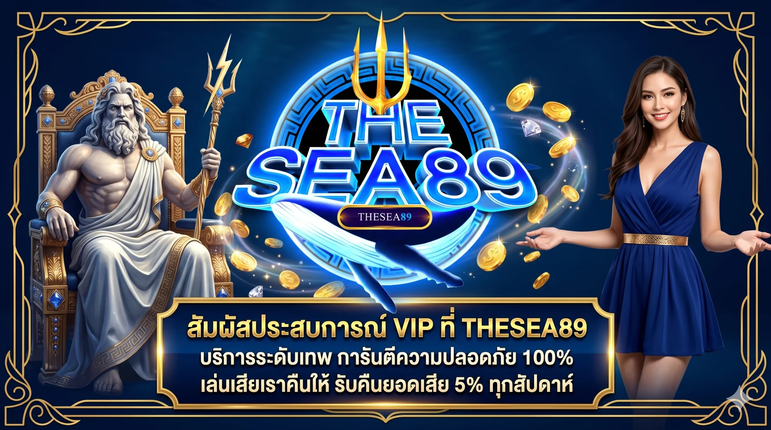 THESEA89 บริการระดับ VIP ระบบมั่นคงปลอดภัยสูงสุด พร้อมโปรโมชั่นคืนยอดเสียทุกสัปดาห์