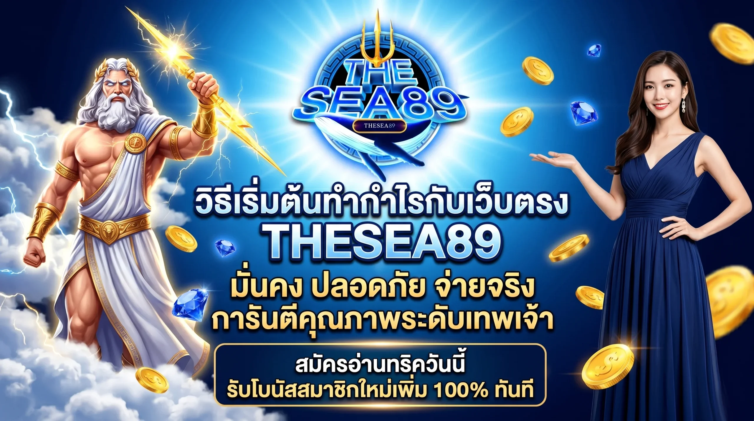 วิธีเริ่มต้นทำกำไรกับเว็บตรง THESEA89 เว็บสล็อตแตกง่าย จ่ายชัวร์ พร้อมโปรโมชั่นโบนัสฟรี